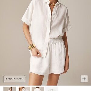 NWT! Gorgeous Capitaine shirt in Baird McNutt Irish linen Size Small! Perfect!